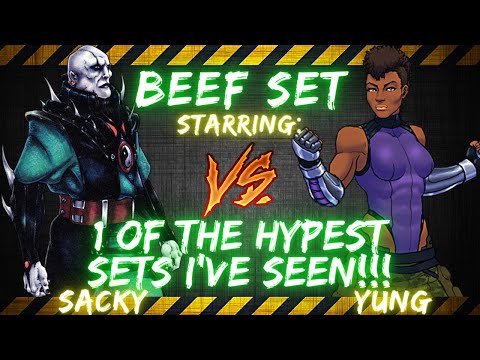 BEEF SET ft. Sacky vs Yungmonster | 1 OF THE HYPEST SETS I'VE SEEN!! +High Level Koth & Anime debate