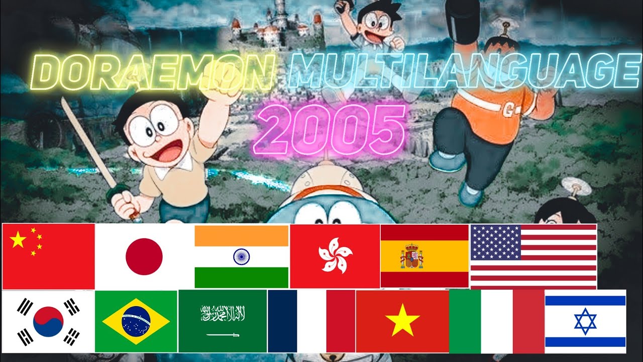 Doraemon 2005 Series Opening Theme Song Multilanguage Comparison
