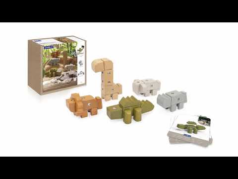 Slide 8 - Snap Block Animals, 33 Pieces (video)