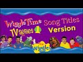 The Wiggles Wiggle Time Song Titles TV Series 1 Version 1998