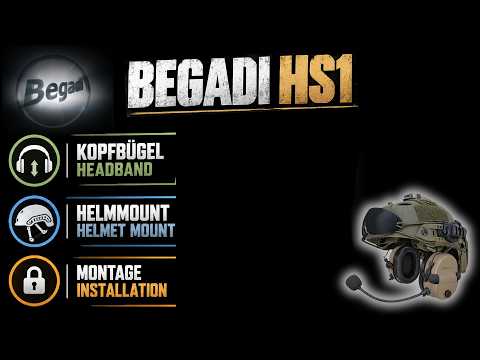 Begadi HS1 - Kopfbügel demontieren und Helmmount montieren