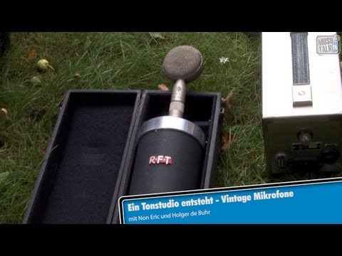 A recording studio is created - Vintage microphones