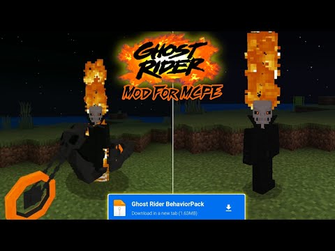 Ghost Rider Mod For Minecraft PE | Best Ghost Rider Add-On For MCPE