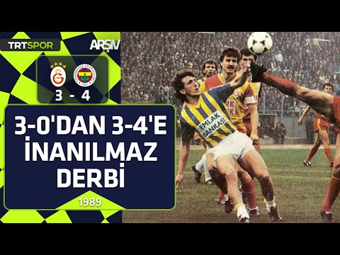 Galatasaray - Fenerbahçe: 3-4 (1989 Türkiye Kupası) 3-0'dan 4-3'e inanılmaz bir derbi