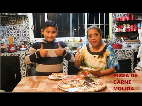 Pizza De Carne Molida, Bienvenidos A Cocinando con Elí.