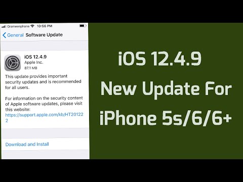 iOS 12.4.9 Update For iPhone 5s,6,6+ | Apple info
