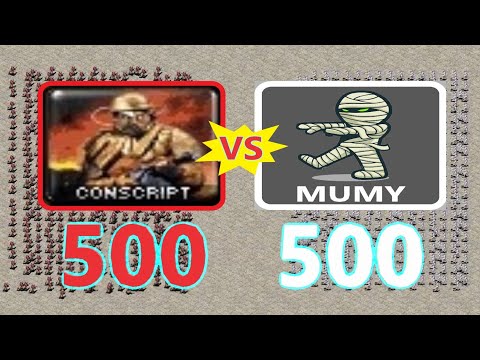 Conscripts vs Mummies - Red Alert 2