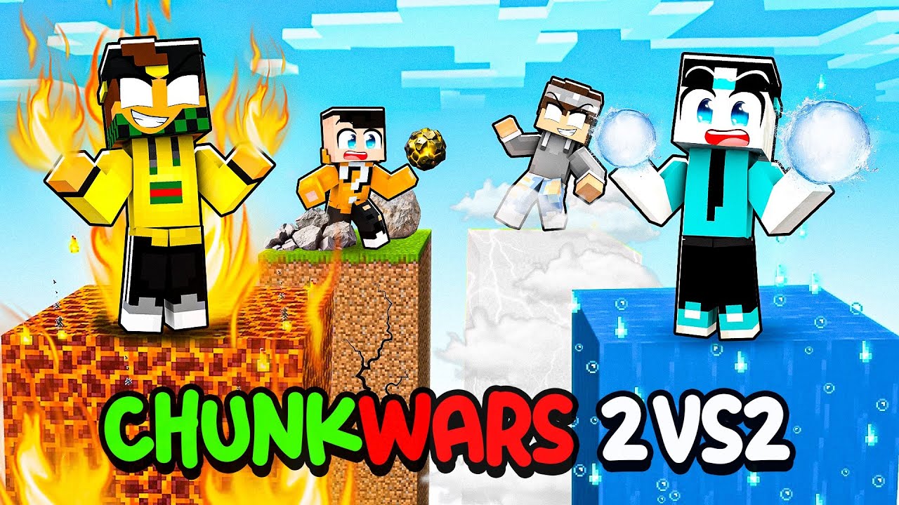 CHUNKWARS 2vs2 ELEMENTALI - MARCY vs NICO vs BADDI vs LOCO - MINECRAFT ITA