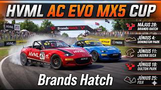 Hungarian Virtual Motorsport League | Assetto Corsa EVO | MX5 Cup | #1 Brands Hatch