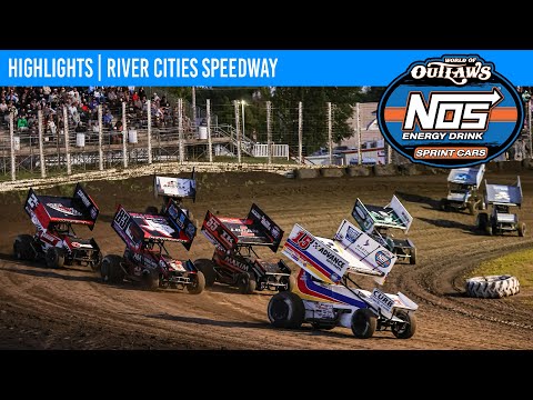 World of Outlaws NOS Energy Drink Sprint Cars | River Cities Speedway | August 22, 2025 | HIGHLIGHTS