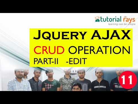 11 EDIT | AJAX CRUD Tutorial | Ajax Insert Update Delete Example | Ajax Tutorial | Tutorial Rays