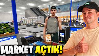KASİYER OLDUK! DEVASA SÜPERMARKET İŞLETİYORUZ! Megastore Simulator #1