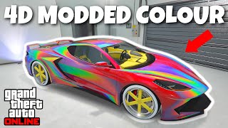 *EASY* 4D MODDED PAINTJOB ON ANY CAR IN GTA 5 ONLINE! (Modded Crew Color Paintjob Tutorial)