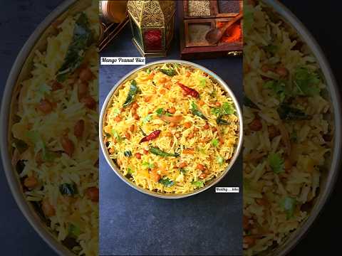 Mango Peanut Rice #delicious #food #indianfood #easyrecipe #recipe #rice #mangorecipe #lunchrecipe