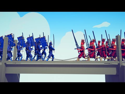 50x SWORD UNITS - TOURNAMENT on THE BRIDGE | TABS - Totally Accurate Battle Simulator
