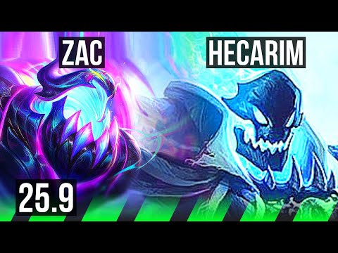 ZAC vs HECARIM (JGL) | 6/1/17 | NA Master | 25.9