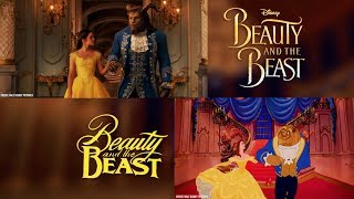 &quot;Beauty and the Beast&quot; (Tale As Old As Time) Disney 1991 vs 2017 | Animated vs. Live Action