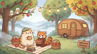 A Quiet Autumn Picnic 🍎 Soft Lofi for Coffee, Reading & Work