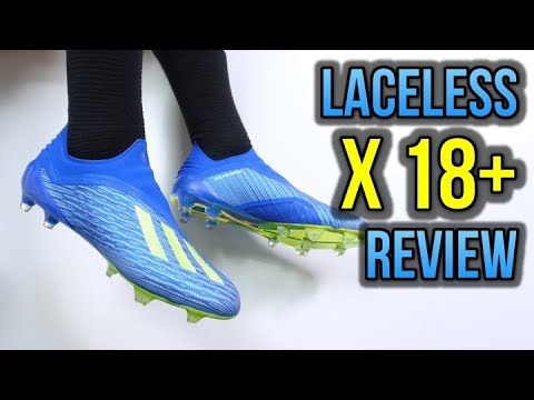 MO SALAH NEW FOOTBALL BOOTS! - LACELESS ADIDAS X 18 Laceless (REVIEW + ON FEET)