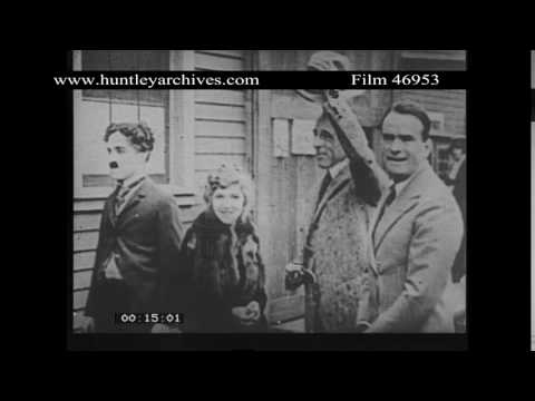 Chaplin, Pickford and Fairbanks.  Archive film 46953
