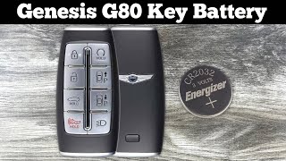 How To Replace A Genesis G80 Remote Key Fob Battery 2021 - 2023 Change Replacement G 80 Batteries