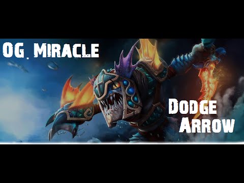 OG.Miracle (Slark) amazing dodge arrow DOTA2_TI6