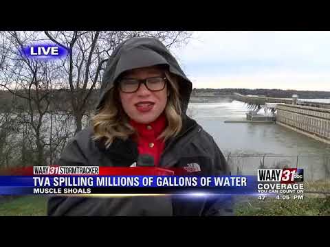 Wilson Dam flowing 1 million gallons of water per second to prevent flooding