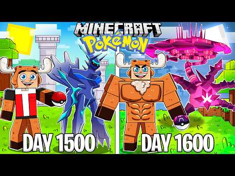 Surviving 1600 Days in Minecraft with POKEMON Moose!