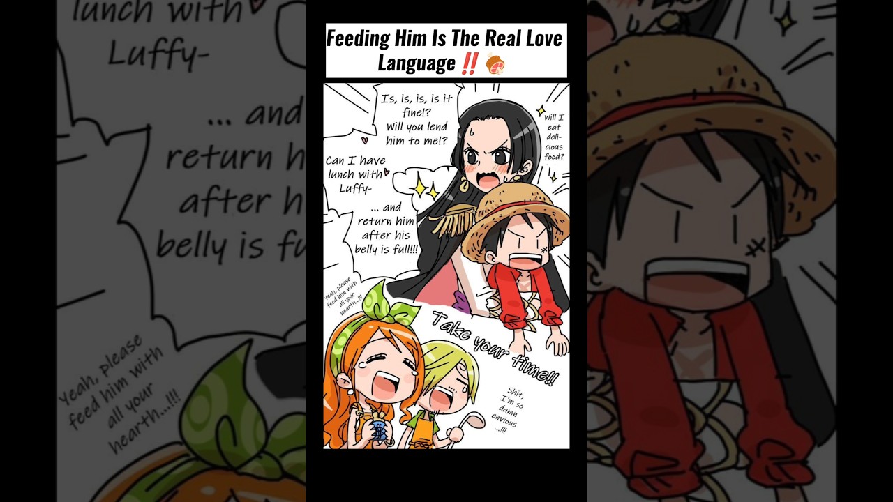 boa taking Luffy to feed ‼️🍖#onepiece #luffy #nami