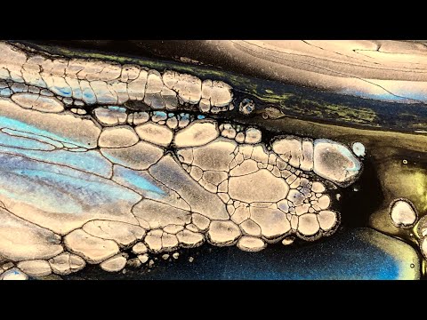 #179. Art therapy with fantastic results! / fluid art /fluid acrylics