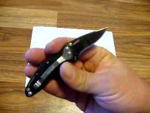 Kershaw Chive Black Knife 1600BLK Demonstration