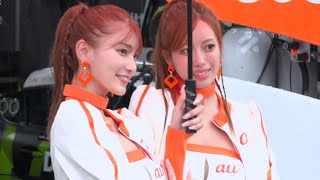 【央川かこさん / 辻門アネラさん/さかいゆりやさん  au TOMS 】SUPERGT  ピットウォークの模様  SUGO  2024.09.21