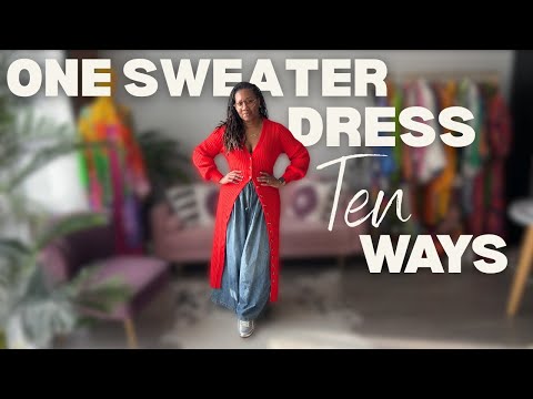 How to Style One Sweater Dress 10 Ways! | Fashion over 40