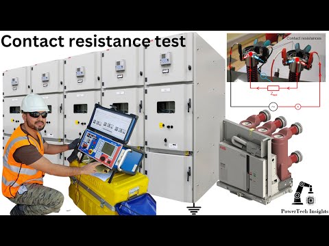 Contact resistance test - circuit breaker testing VD4 VCB  REF542 Plus with OMICRON CPC 100