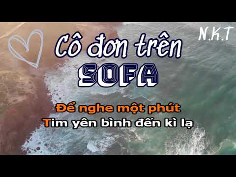 CÔ ĐƠN TRÊN SOFA - Karaoke (Tone Nữ) - Trung Quân - KTram Piano