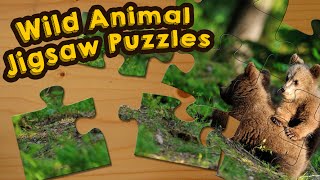 Wild Animals Jigsaw Puzzle Game for Kids - App Gameplay Video