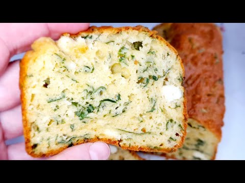Salted cake with spinach and cheese🔸️Easy to prepare🔸️Perfect for any meal of the day