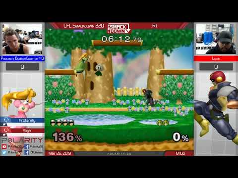 CFL Smackdown 220 Melee - Profanity (Peach) vs Lean (Captain Falcon) - Winners R1