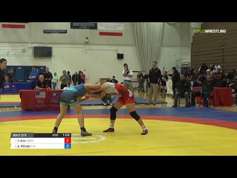 Women's Freestyle 55 Consi-Semis - Ye Seul Kim (Kore) vs. Samantha Klingel (U.S.)
