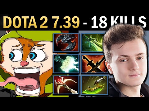 Hoodwink Gameplay Miracle with 18 Kills and Butterfly - Dota 7.39