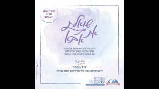 פרק רביעי | ליל הסדר | לילה שהוא אור : איך מדליקים אותו בבית?
