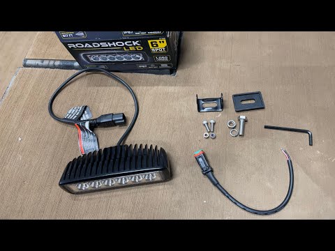 How to mount a LED light bar on dirtbike without a battery