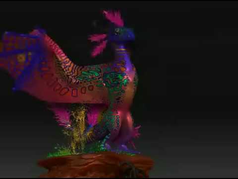 Salamanderine Dragon Model Rotation