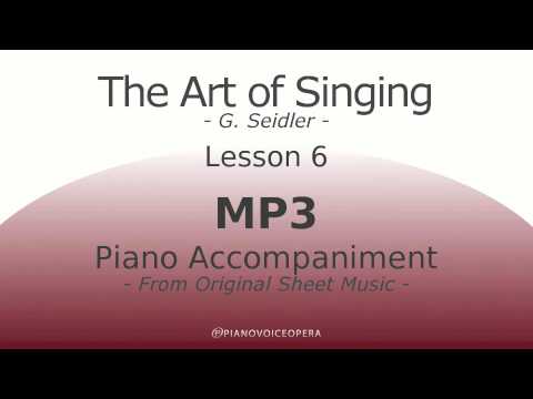 Seidler, The Art of Singing Piano Accompaniment Lesson 6