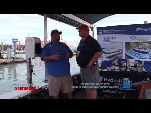 Salt Water Boat Lift: HarborHoist Product Launch at Miami Boat Show