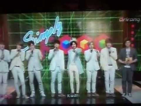 MC ELI with Infinite @ ArirangTV Simply Kpop