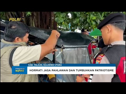 KAPOLRES TALAUD AJAK WARGA KIBARKAN MERAH PUTIH SAMBUT HUT KE-80 RI