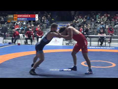 1/8 FS - 79 kg: N. KENTCHADZE (GEO) v. Z. KHADJIEV (FRA)