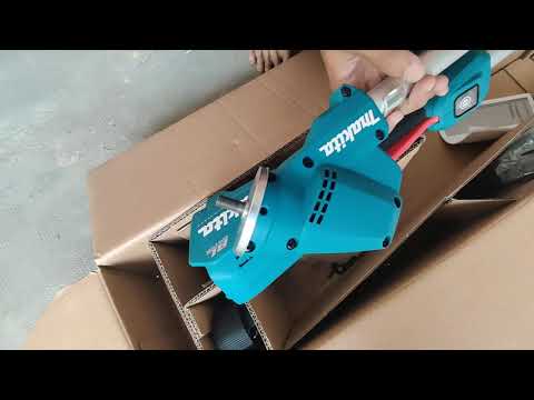 Makita DUR192LZ Akumuliatorinė žoliapjovė/trimeris, 18V, bešepetėlinis, 2-greičiai, 300mm, 460W, 3,4kg Be akumuliatorių ir kroviklio video