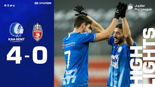 🎬 KAA Gent - Royal Excel Mouscron: 4-0 (MD 26⎢20-21)